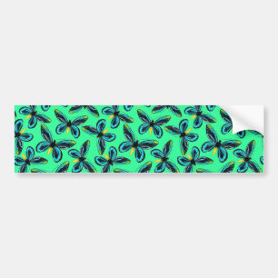 Queen Alexandra' s birdwing butterfly pattern Bumper Sticker