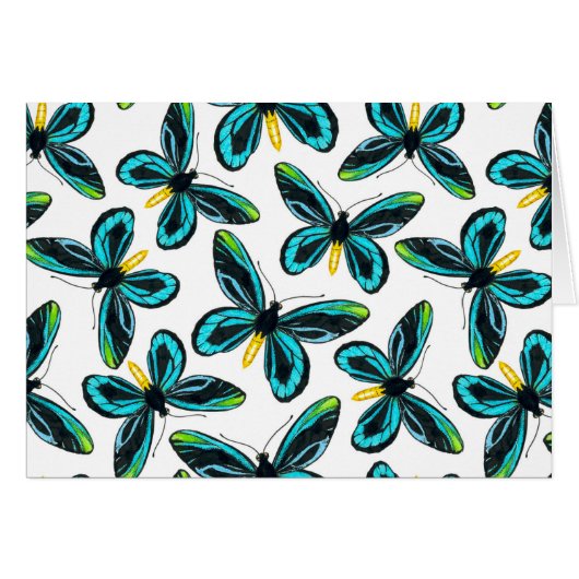 Queen Alexandra' s birdwing butterfly pattern Cards (Front Horizontal)