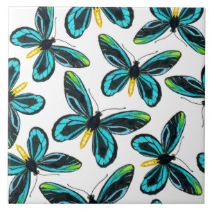 Queen Alexandra' s birdwing butterfly pattern Ceramic Tile