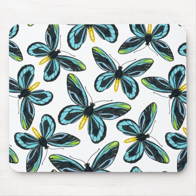 Queen Alexandra' s birdwing butterfly pattern Mouse Pad (Front)