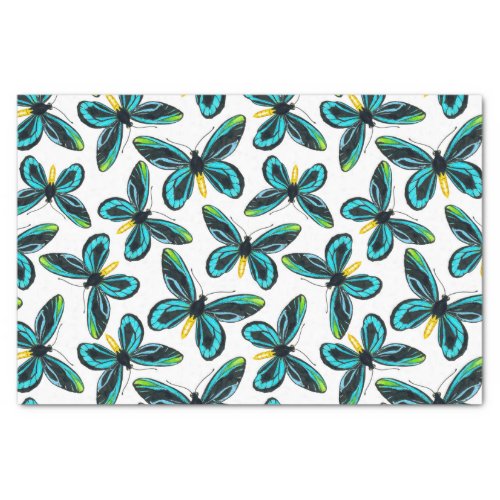 Queen Alexandra s birdwing butterfly pattern Tissue Paper