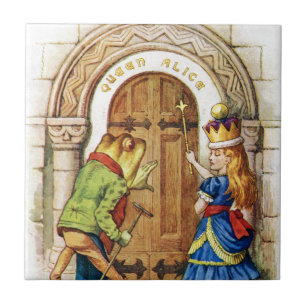 Queen Alice & the Frog in Wonderland Tile
