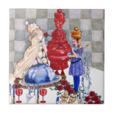 Alice In Wonderland Ceramic Tile Art Meets Dodo Bird Color