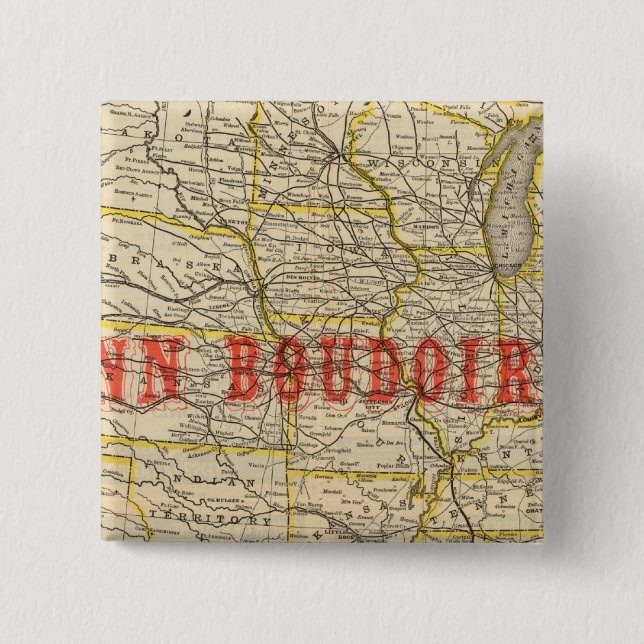 Queen and Crescent Route 2 Button (Front)