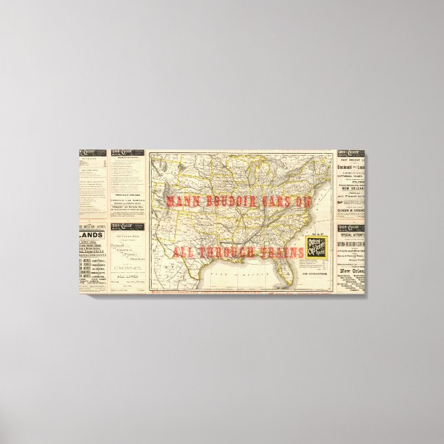 Queen and Crescent Route Canvas Print (Front)