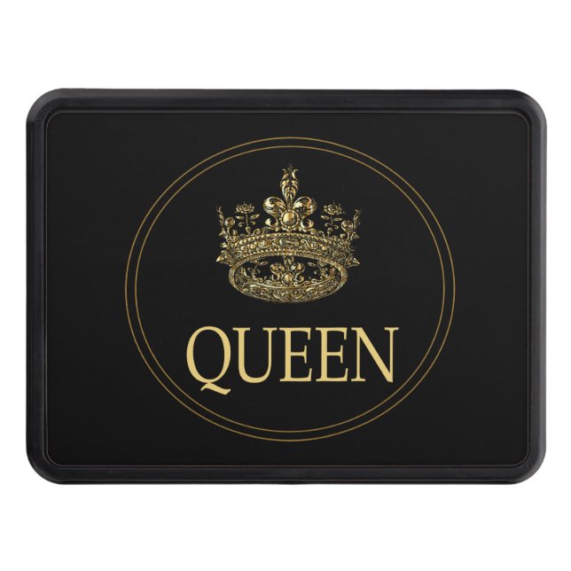 Queen and Crown Emblem Hitch Cover (Front)