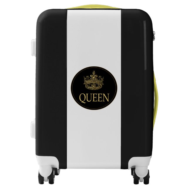 Queen and Crown Emblem Luggage (Front)