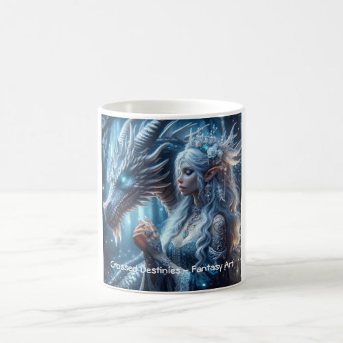 Queen and dragon AI art Coffee Mug