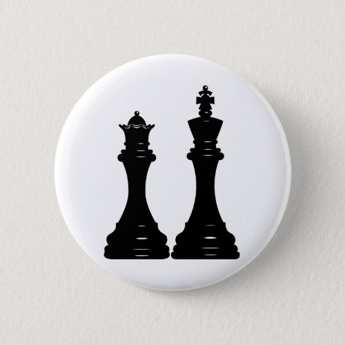 Queen and king chess pieces button