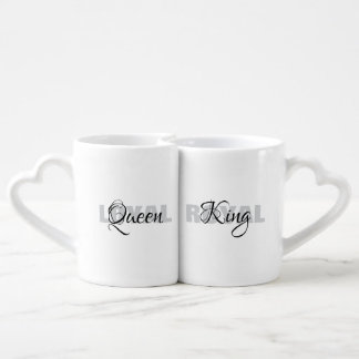 Queen and King Custom Photo Couples Coffee Mug Set