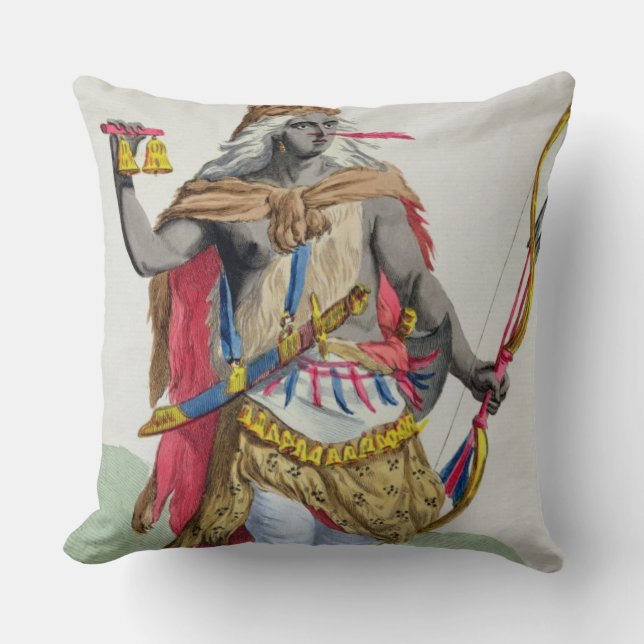 Queen Anna Nzinga (1583-1663), from 'Receuil des E Throw Pillow (Front)