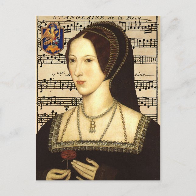 Queen Anne Boleyn - Portrait Postcard (Front)