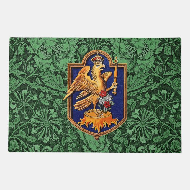 Queen Anne Boleyn Royal Falcon Badge Doormat (Front)