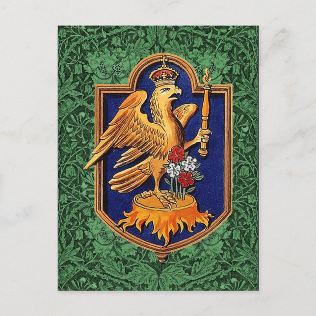 Queen Anne Boleyn Royal Falcon Badge Postcard (Front)