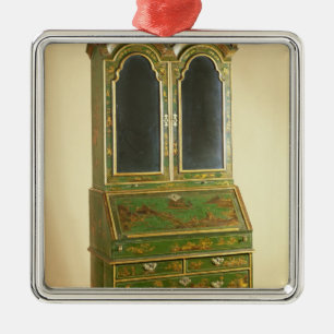 Queen Anne bureau cabinet with ball feet, c.1710 Metal Ornament