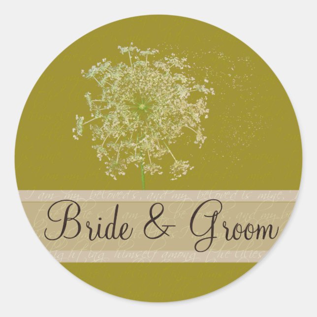 Queen Anne Lace Wedding Seal (Front)