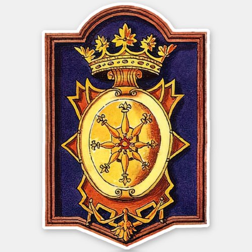 Queen Anne of Cleves Royal Badge  Sticker
