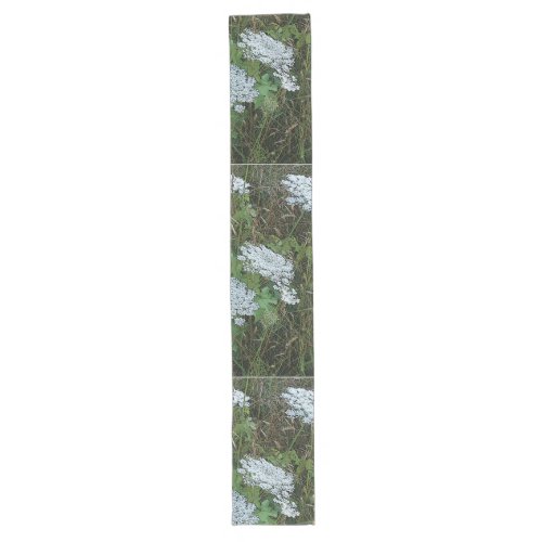 Queen Annes Lace White Wild Flower Long Table Runner