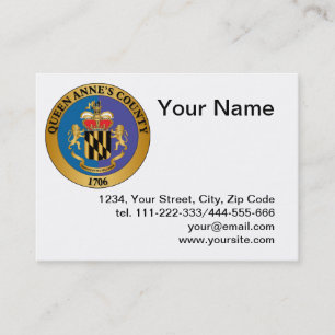 Queen Anne's County seal Business Card