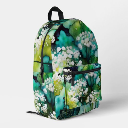 Queen Annes Lace Abstract Printed Backpack