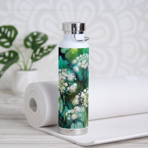 Queen Annes Lace Abstract Water Bottle