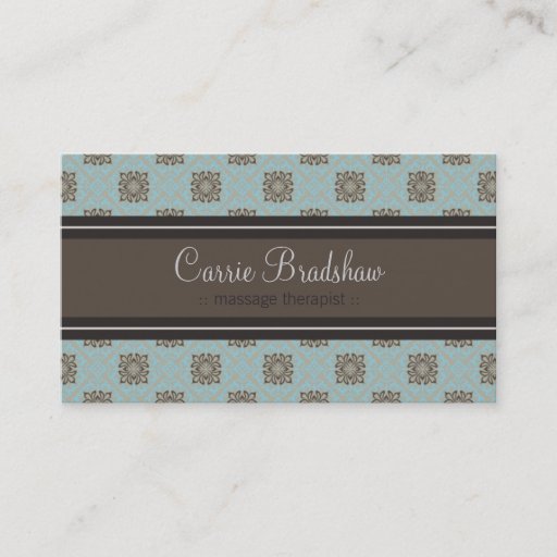 Customizable Queen Anne's Lace Baby Blue Business Card
