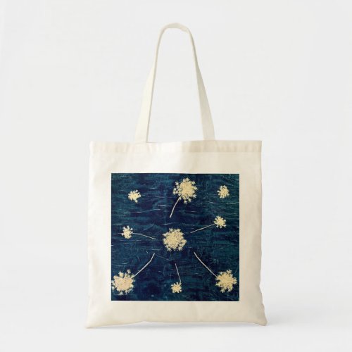 Queen Annes Lace Cyanotype Tote Bag