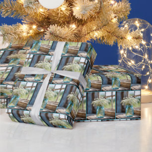 Queen Anne's Lace In Mason Jar Wrapping Paper