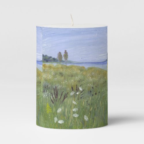 Queen Annes Lace Pillar Candle