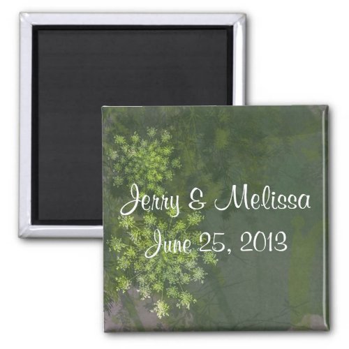 Queen Annes Lace Wedding Favor Magnet