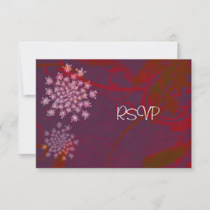 Queen Anne's Lace Wedding Reception RSVP Invitation