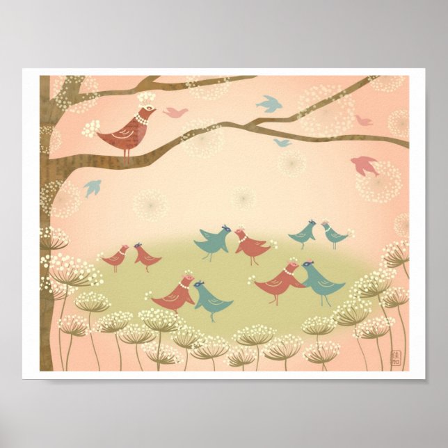 Queen Anne's Masquerade Illustration Print (Front)