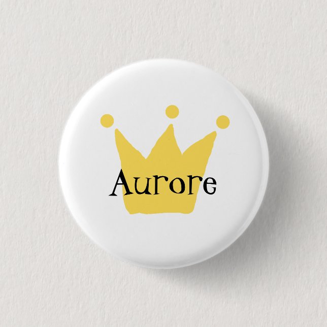 Queen Aurore Button (Front)