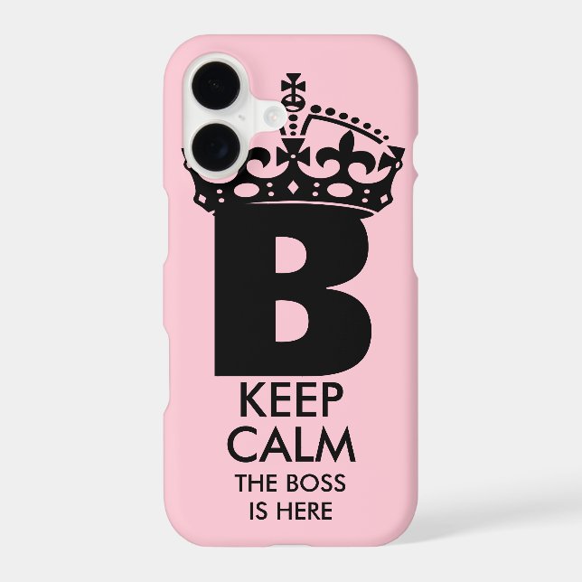Queen B Keep Calm Iphone Case (Back)