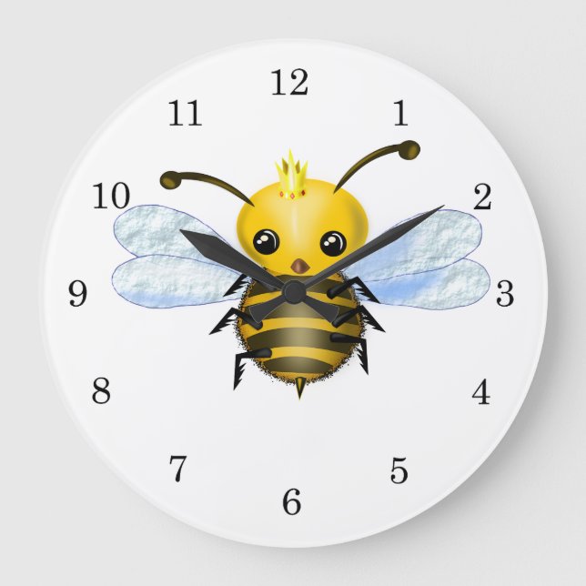 Queen Baby Bee Wall Clock (Front)