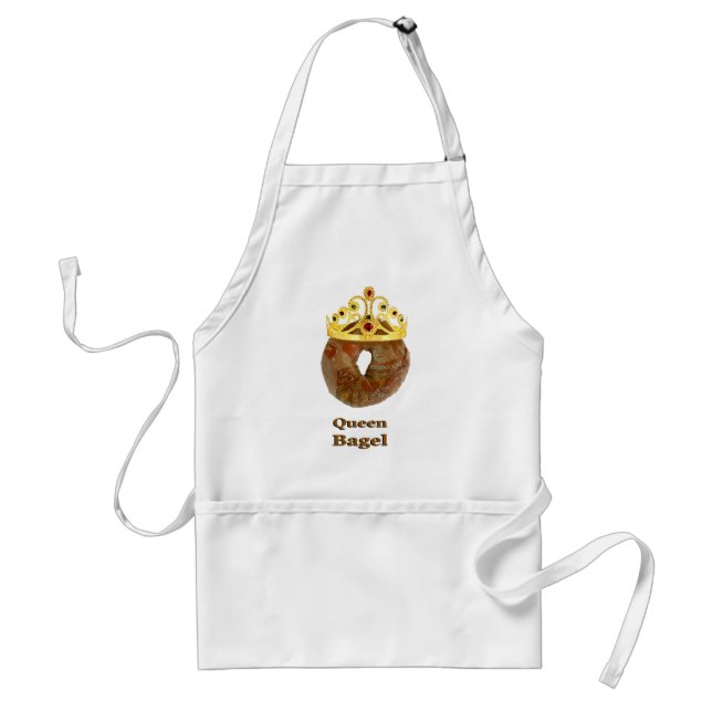 Queen Bagel Adult Apron (Front)