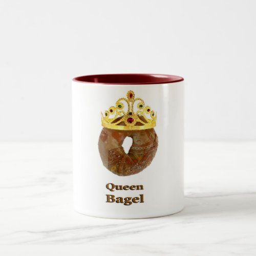 Queen Bagel Two_Tone Coffee Mug