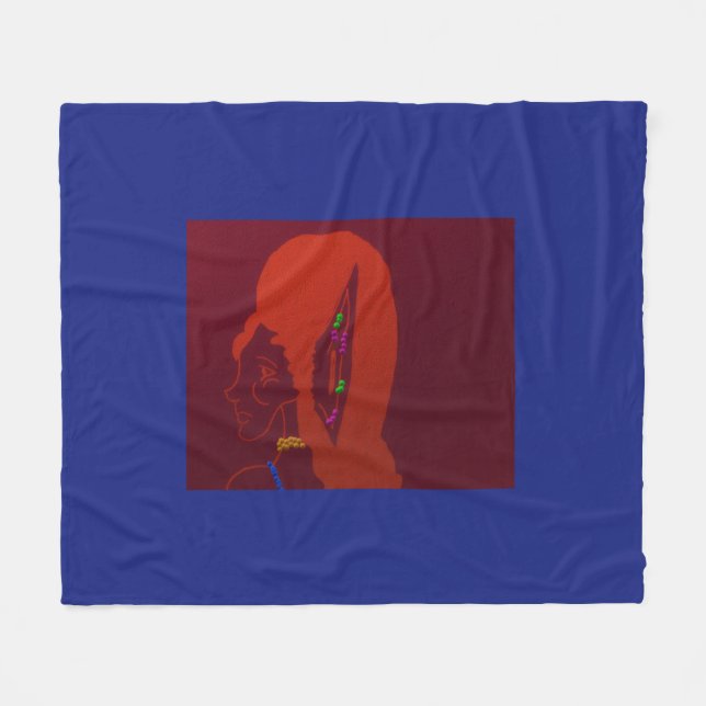 Queen BeastHive Fleece Blanket (Front (Horizontal))