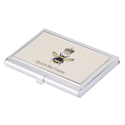 Queen Bee Apiary Farm Honey Products Business Card Case