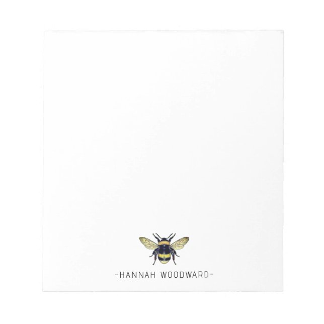 Queen Bee Apiary Personalized  Notepad (Front)