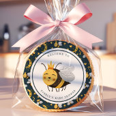 Queen Bee Baby Shower Sugar Cookie