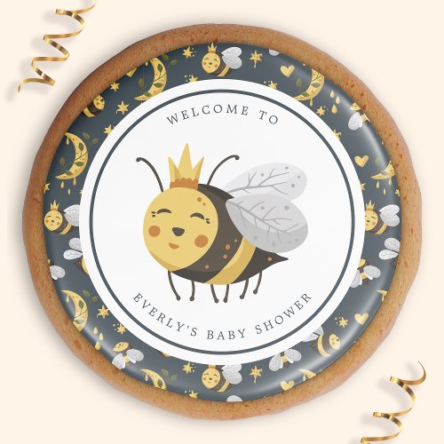 Queen Bee Baby Shower  Sugar Cookie