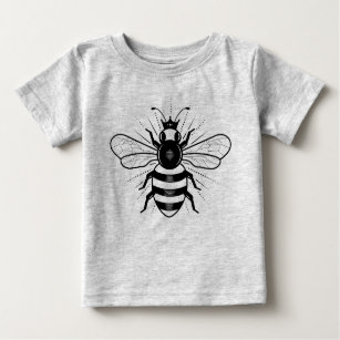 Queen Bee Baby Top T-shirt / Gray