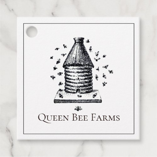 Queen Bee Beehive Beekeeper Honey Products Tag