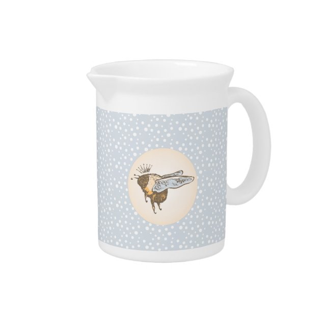 Queen Bee Beverage Pitcher (Right)