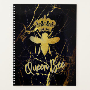 QUEEN BEE Black Marble Planner Calendar