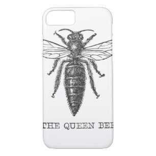 Queen Bee Bug Insect Antique Illustration iPhone 8/7 Case