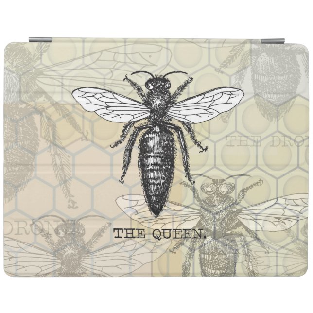 Queen Bee Bug Insect Antique Illustration iPad Smart Cover (Horizontal)