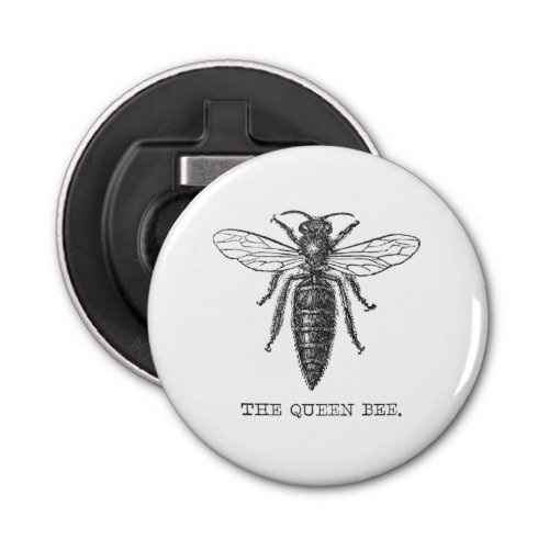 Queen Bee Bug Insect Bees Illustration Bottle Opener