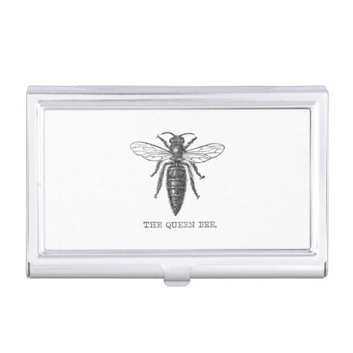 Queen Bee Bug Insect Bees Illustration Business Card Case